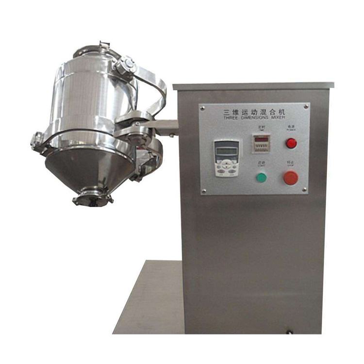 Drum Powder Mixer dry food powder mixing Rotary mixer 3D dry granules flour powder mixer