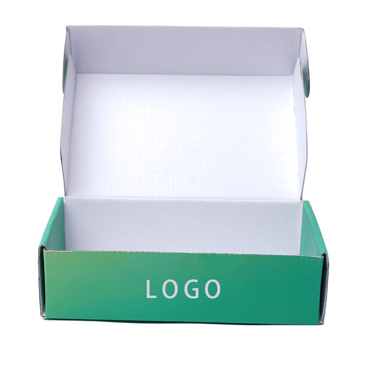 print box packaging green clothes transport paper gift box Hot fancy custom corrugated