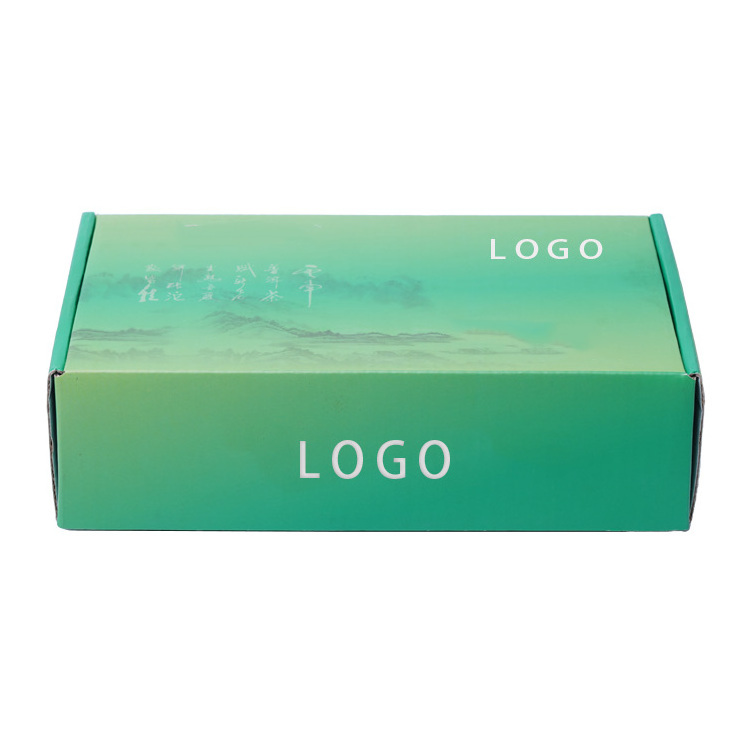 print box packaging green clothes transport paper gift box Hot fancy custom corrugated