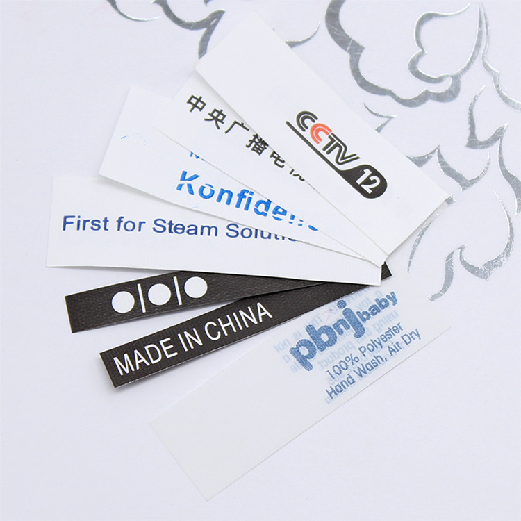 Wholesale garment woven label/tag/customized clothing embroidered logo/satin /silk printing labels for clothing