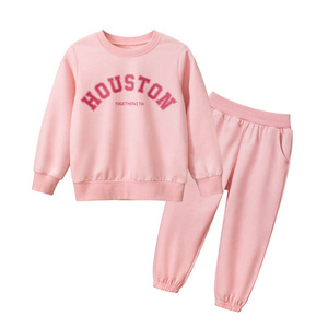 WEN Children's clothing autumn girl's foreign style Korean style suit baby clothes long-sleeved sweater two-piece set