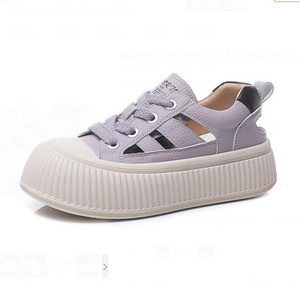 2023 New Hollow out Versatile Genuine Leather Women's Casual Shoes