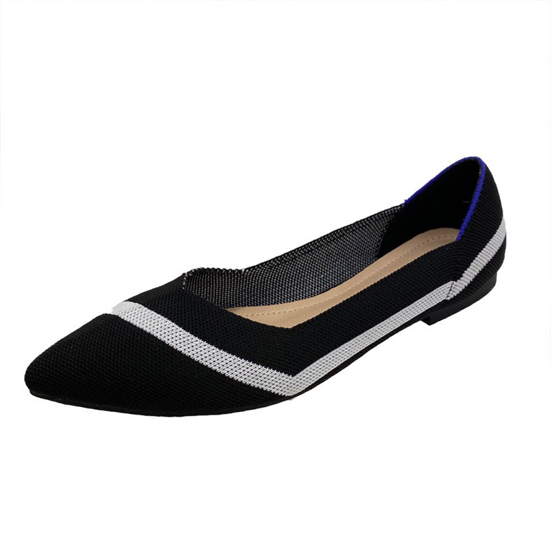 Women Flat Shoes Slip on Girls Dress Black Ballet Flats