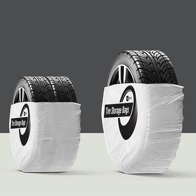 Customized Waterproof Car Tyre Plastic Bags disposable hdpe ldpe tire bags