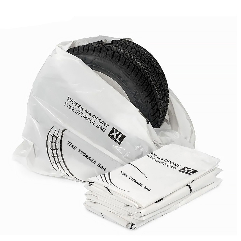 Customized Waterproof Car Tyre Plastic Bags disposable hdpe ldpe tire bags