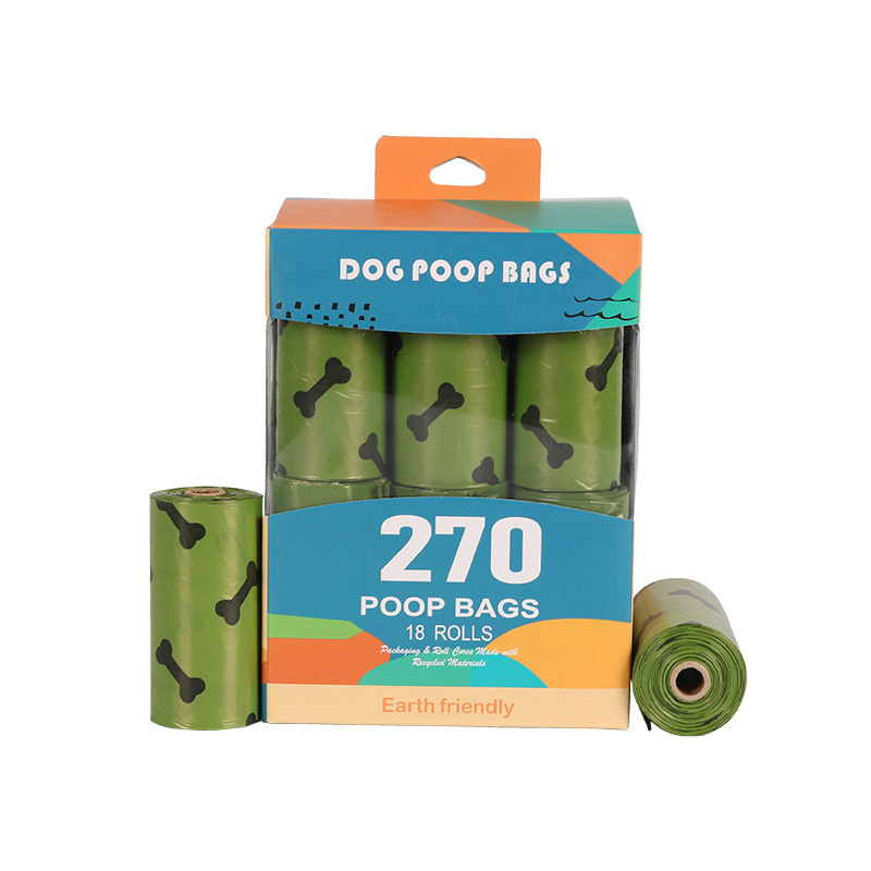 Custom eco-Friendly Compostable Leak Proof  Biodegradable dog poop bags with dispenser