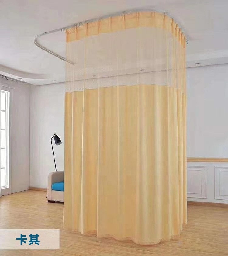 Hospital Privacy Flame Retardant Divider Screen Grommet Cubicle Curtain Fabric for Medical Clinic SPA Lab Lab