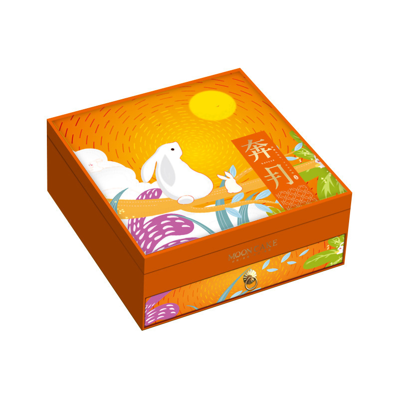 Hot Sale Custom Logo Luxury Premium Hard Gift Boxes mooncake box packaging cookie boxes