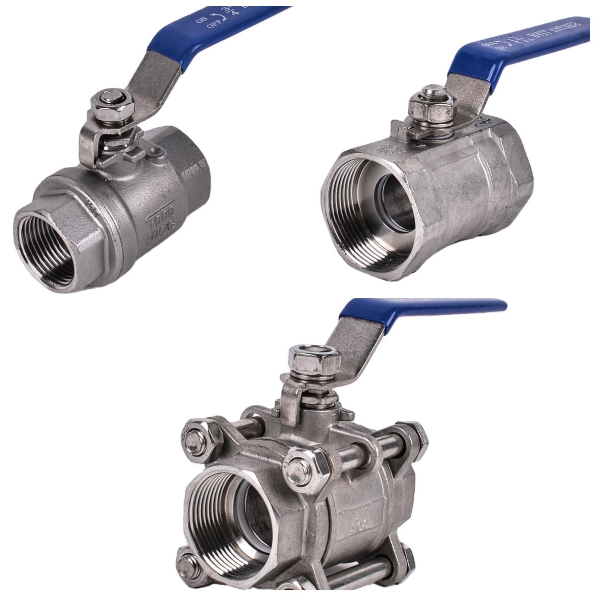 FLASH SALE  Stainless Steel 201304 ball valve ,Threaded Female 1Pc 2pc 3pcs ball valve