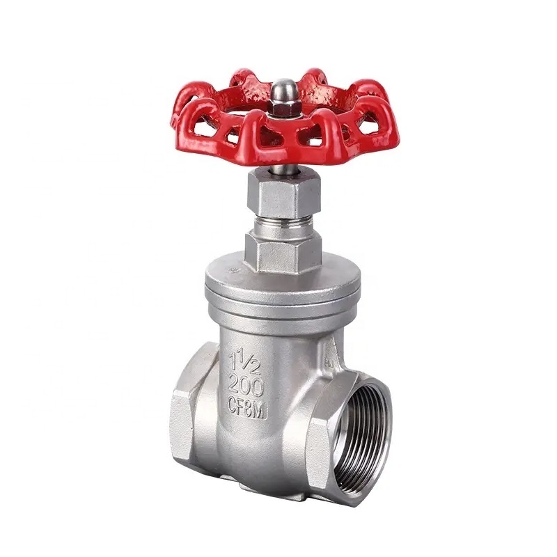 stainless steel201 304 316  manual gate valve hard sealed gate valve internal threaded water pipe gate valve npt bspt