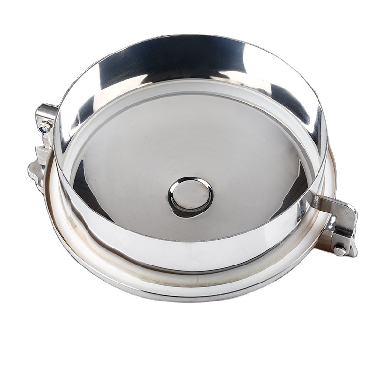 Sanitary stainless steel 304 316L  round manhole fermenter cover mirror polished for tank manway