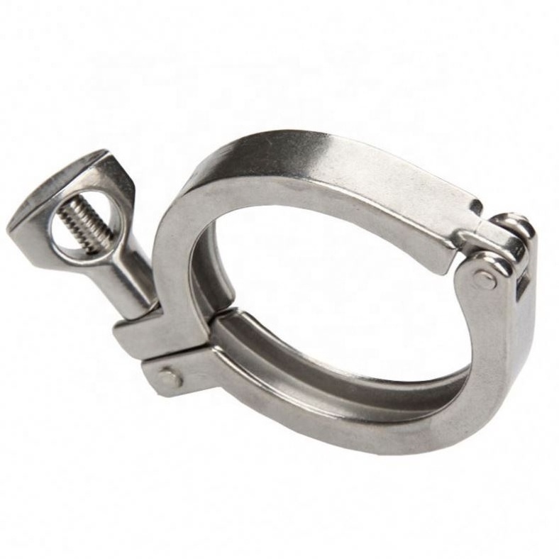 stainless steel 201 304 Sanitary Single Pin light/ medium/Heavy Duty Clamps ,Sanitary Stainless Steel Pipe Clamps