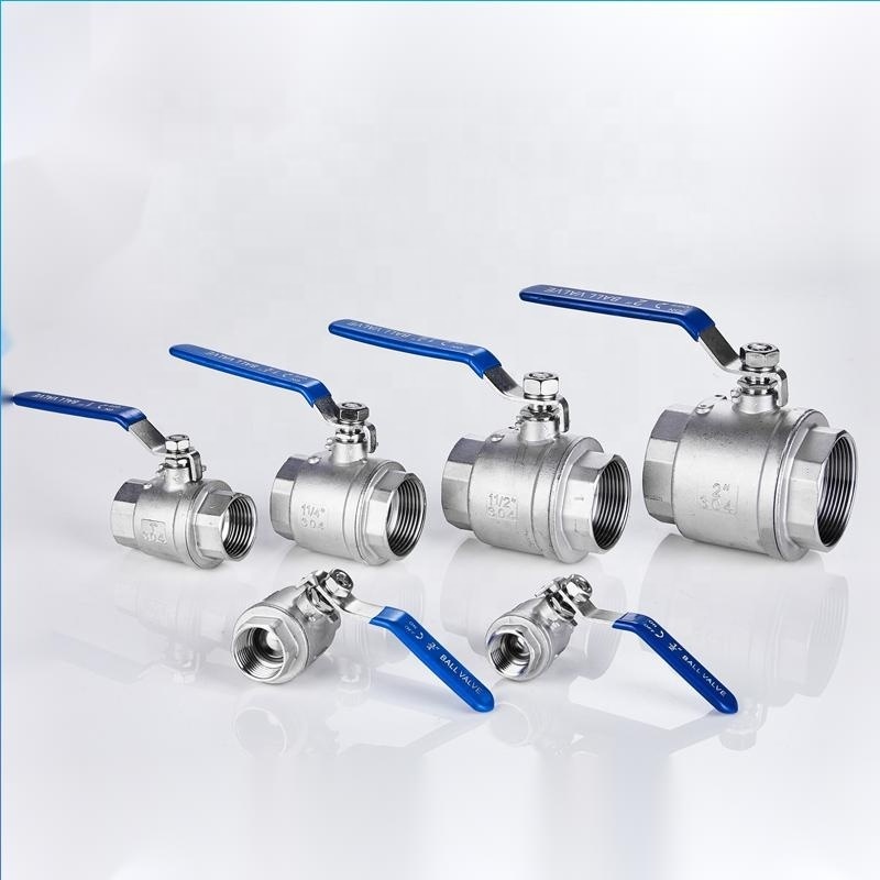 2PC water valve stainless steel float ball valve used for industrial