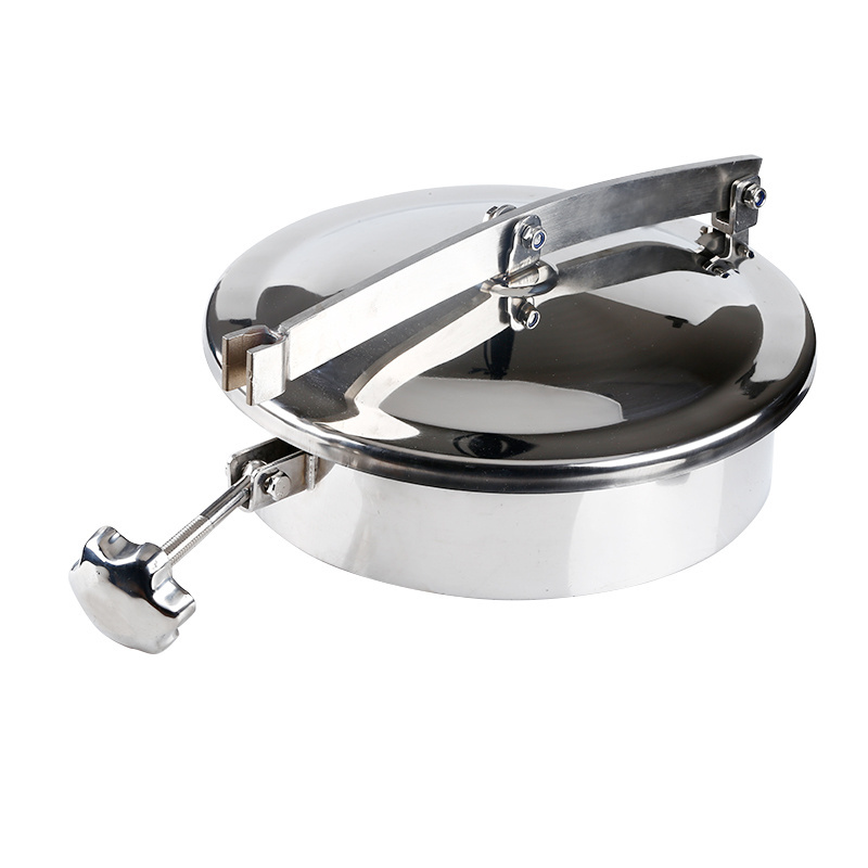 Sanitary stainless steel 304 316L  round manhole fermenter cover mirror polished for tank manway