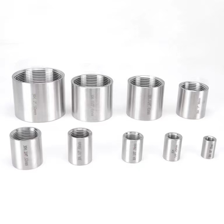 WZ Stainless steel pipe fittings full thread steel pipe socket coupling 1/8