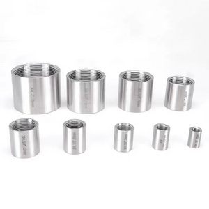 WZ Stainless steel pipe fittings full thread steel pipe socket coupling 1/8"- 4" NPT  BSPT DIN SS201  304  316