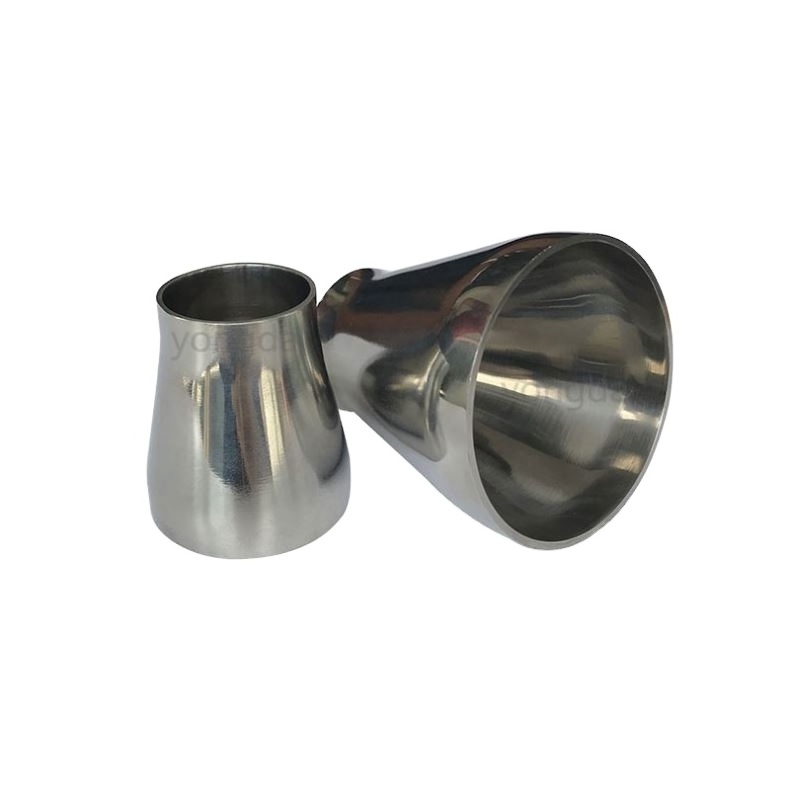 RTS Sanitary Stainless Steel 304 316L Tri Clamp Pipe Fitting Long Short Pipe  Weld Concentric/eccentric Reducer