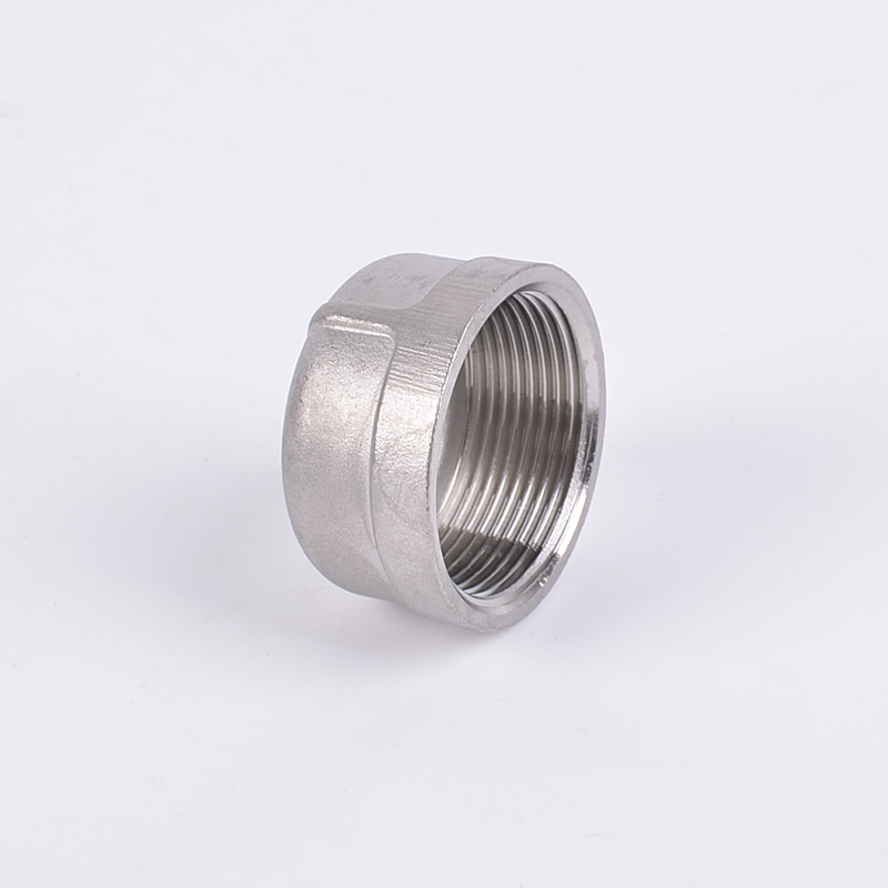 RTS stainless steel 201 304 blinds threaded round tube fitting caps  pipe fitting dome end for steel tube male threaded cap