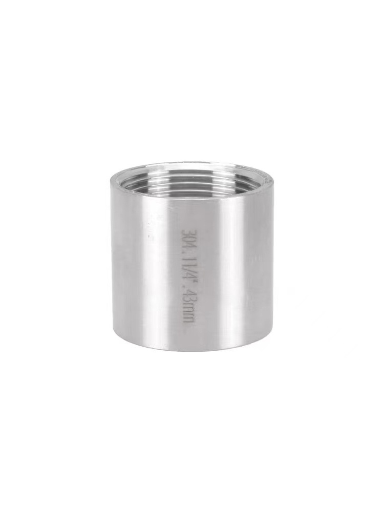 WZ Stainless steel pipe fittings full thread steel pipe socket coupling 1/8