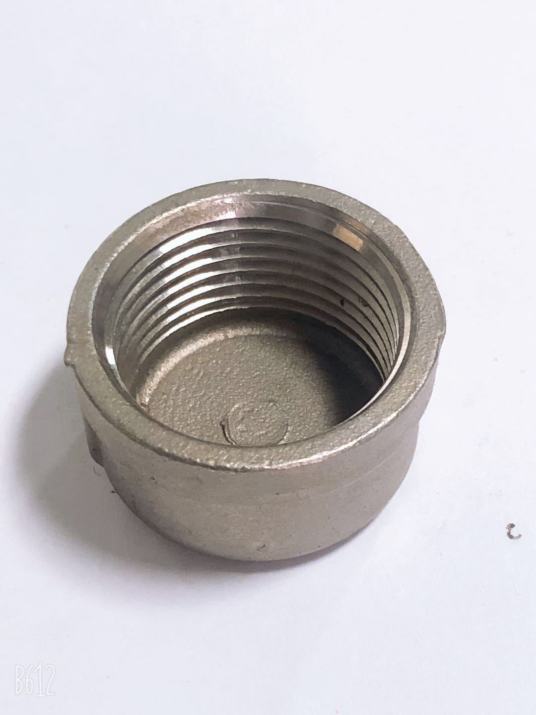 RTS stainless steel 201 304 blinds threaded round tube fitting caps  pipe fitting dome end for steel tube male threaded cap