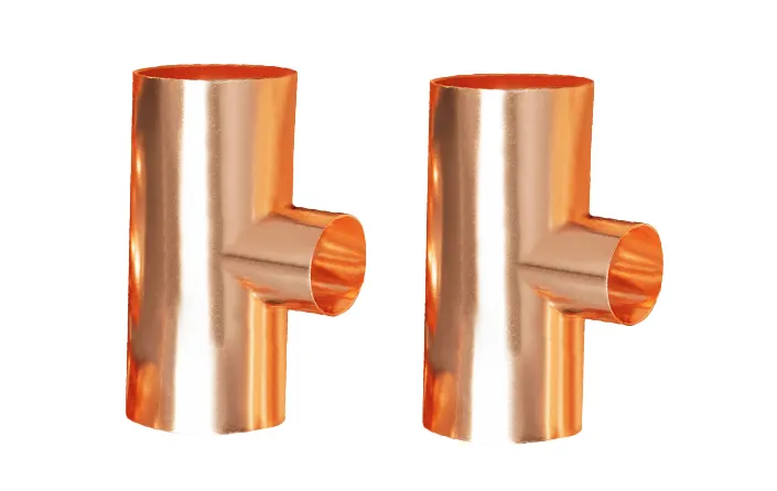 Copper pipe fitting Tee copper tube air conditioning refrigeration pipe water pipe connection fittings