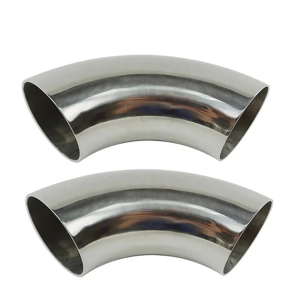 Stainless Steel  304 316 Curves Weld Pipe Elbow 90 180 Degree Bends 3A DIN