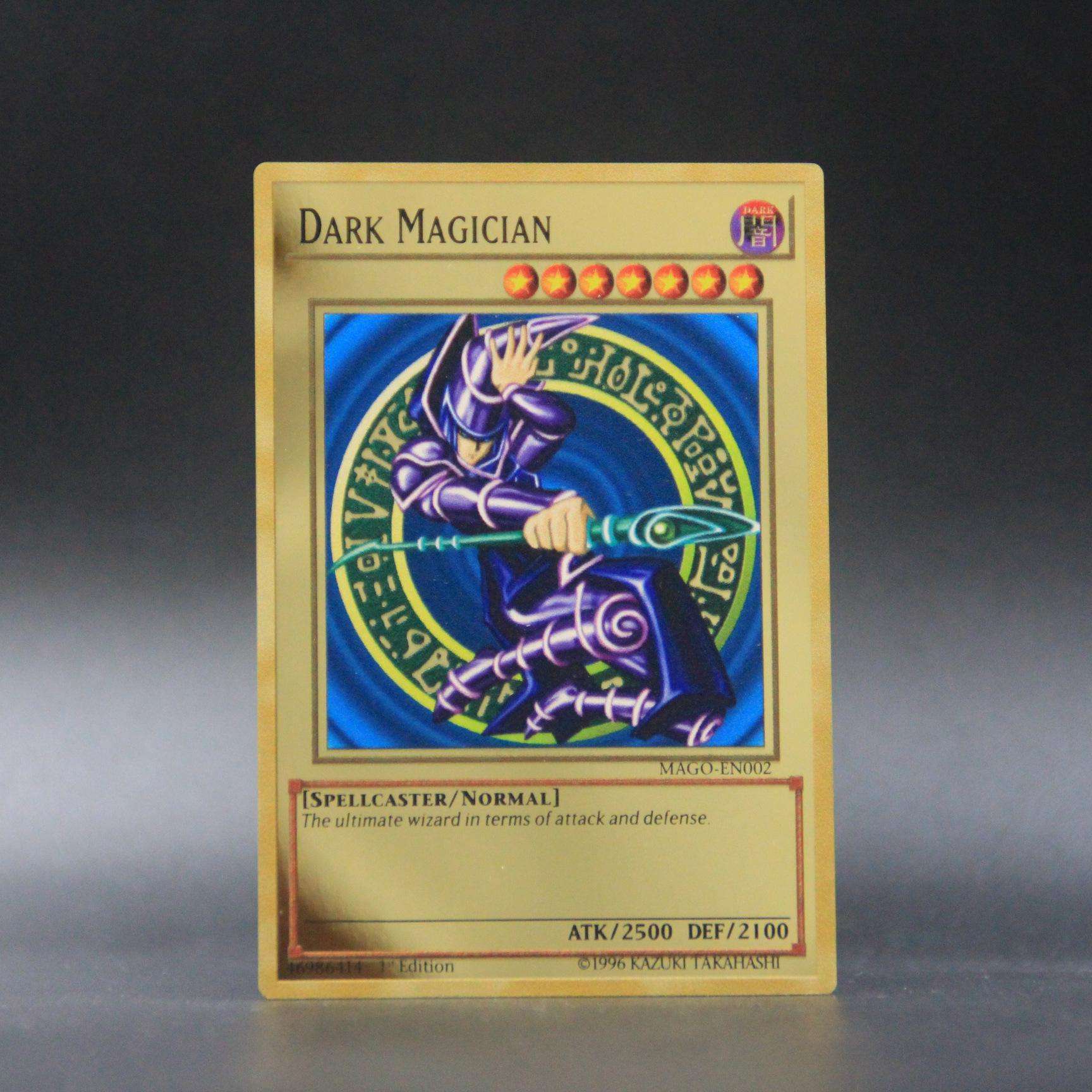 Yugioh Golden Metal Cards Yu-Gi-Oh Alloy Collection Card Blue Eyes Dark Magicial Obelisk Slifer Ra Kids Christmas Birthday Gift