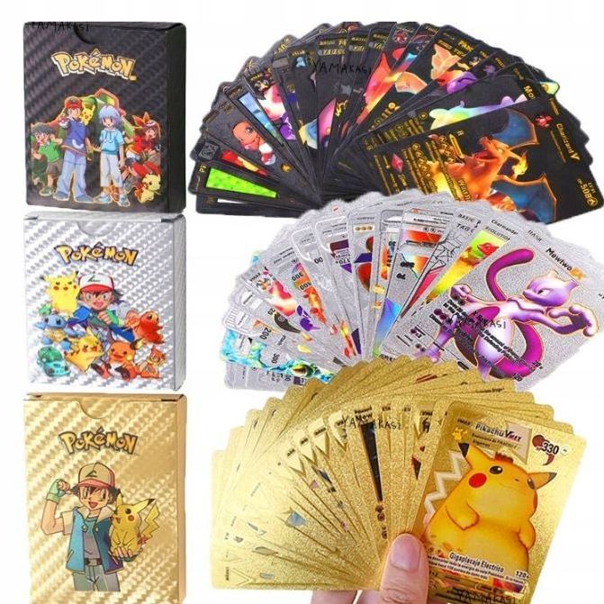 2023Best Selling Venusaur Gold pokemoned Cards 55 Pcs pokmon Booster Box pok mon Trading Cards Game pokmon cards booster