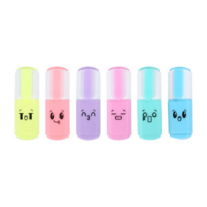 Plastic Personalised Office And School Mini Stationery Pastel High Lighter Green Highlighter Marker Pen