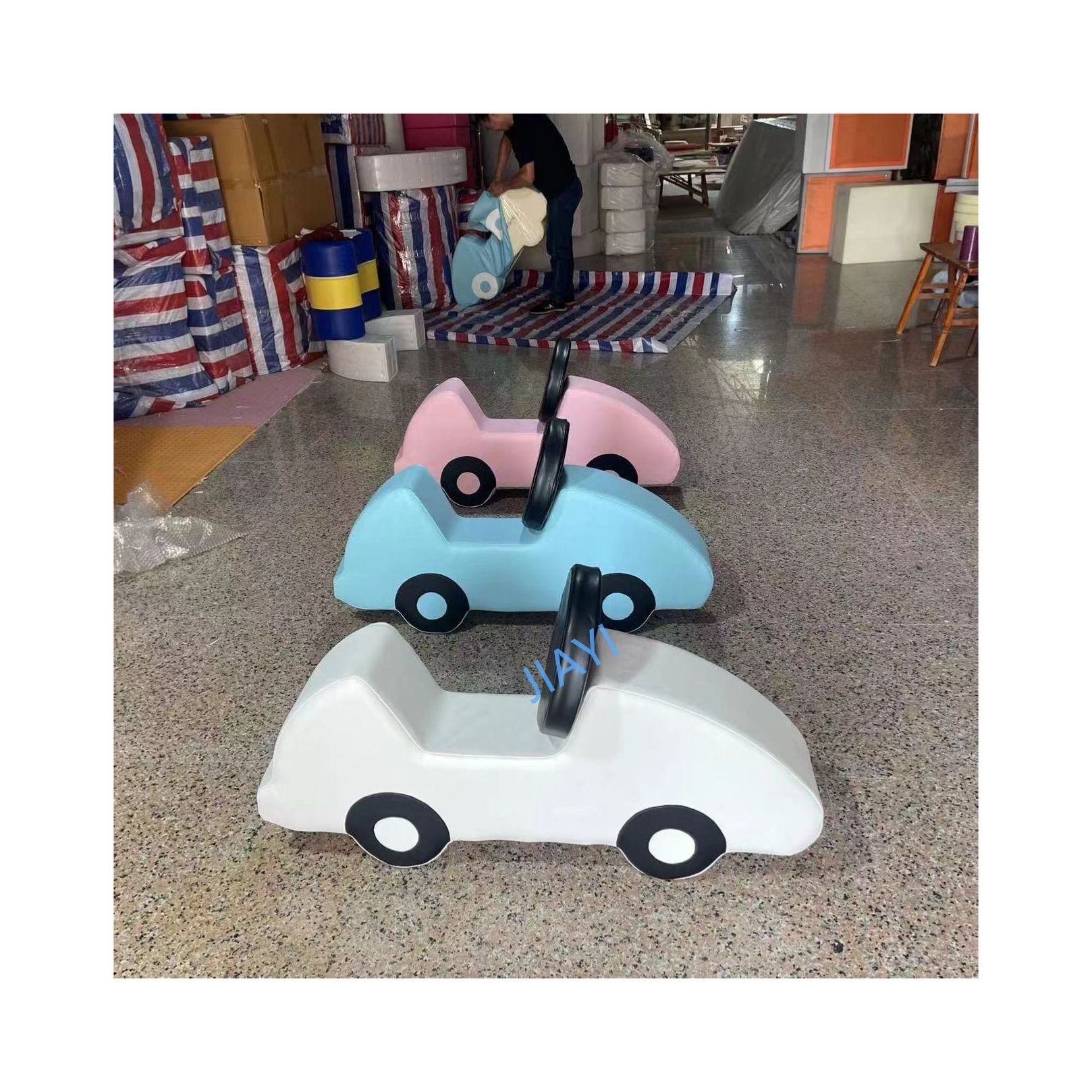 Wholesales Indoor Playground soft play car shape rider toddler toys indoor soft cars