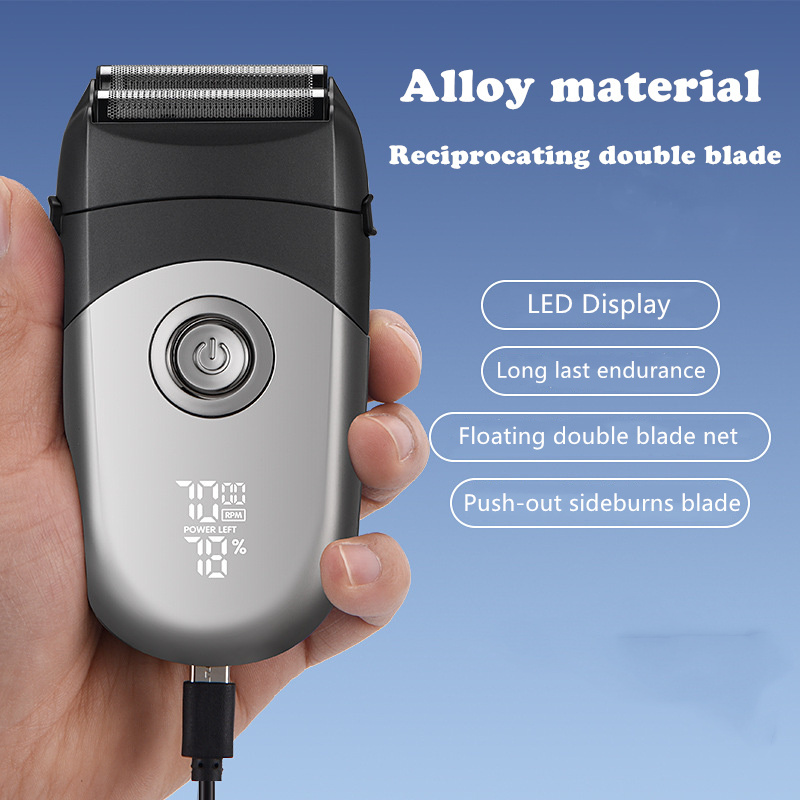 Reciprocating Electric Razor LCD Display Shaving Machine IPX6 Waterproof USB Rechargeable Electric Foil Shaver For Men