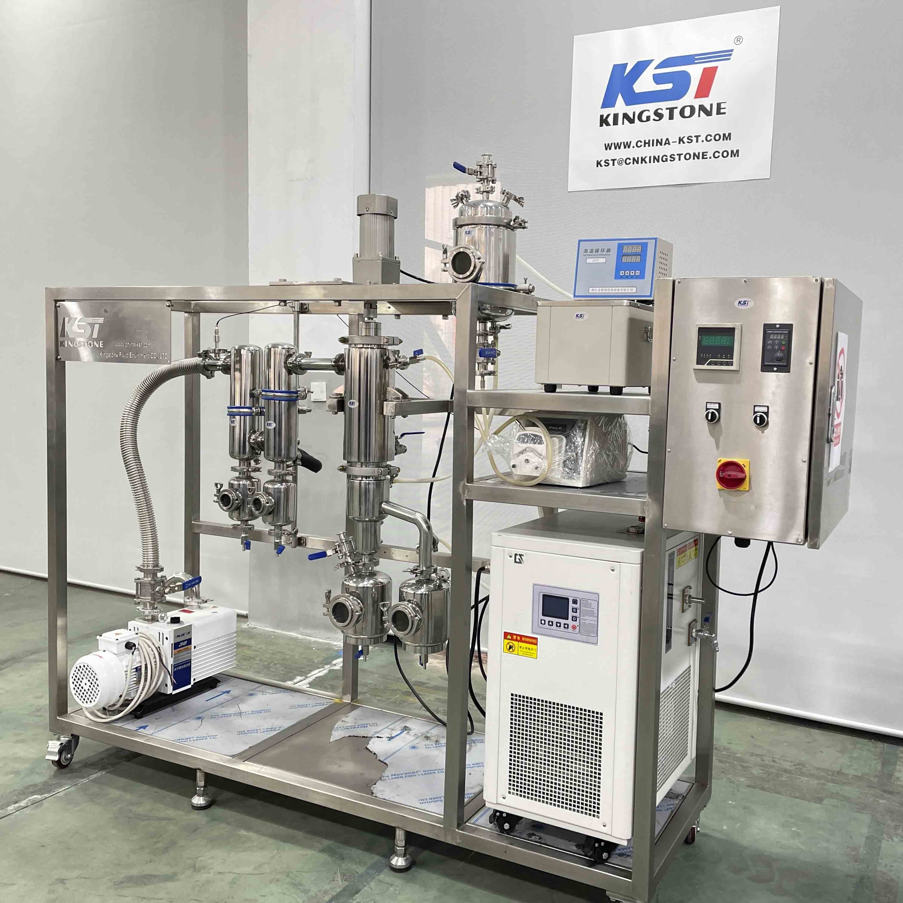 Stainless Steel Continuous Short-range Short Path Thin Wiped Film Molecular Distillation Machine