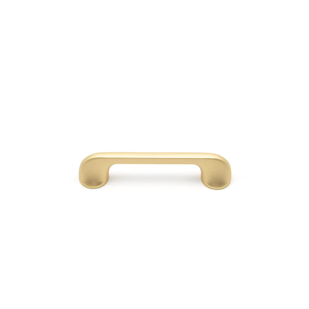 Round Foot Cabinet Arch Pull Furniture Dresser Golden Bar Pulls Black kitchen drawer Handles