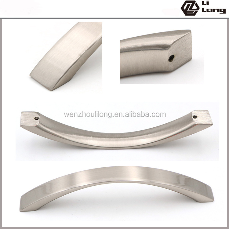 modern brush aluminum U shape door bedroom pulls furniture hardware accessories arched drawer kitchen cabinet handle