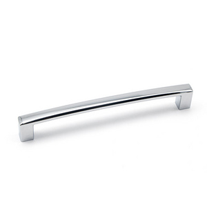 Kitchen Cabinet Hardware Cupboard Handles Drawer Dresser Pulls Polish Chrome Zinc Alloy Modern Contemporary OEM ODM Customised