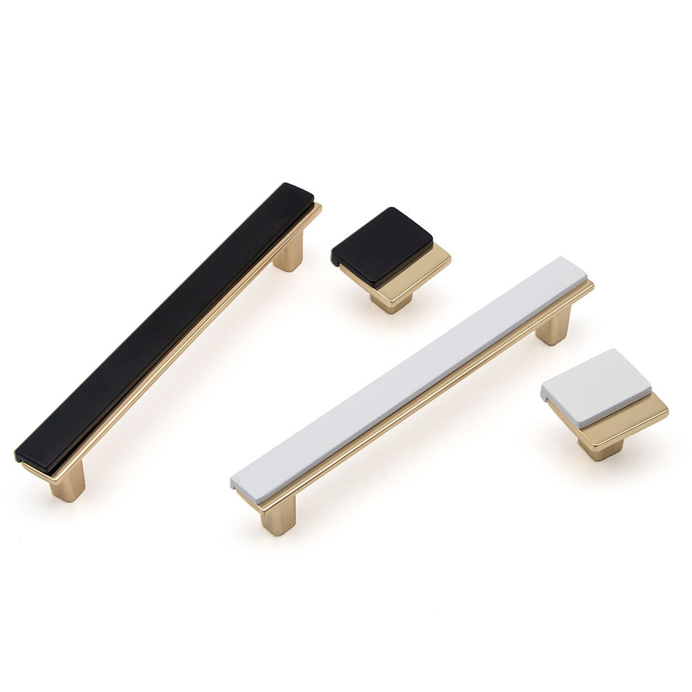 Luxury square furniture cabinet handle desk drawer knobs kitchen drawer pulls and knobs