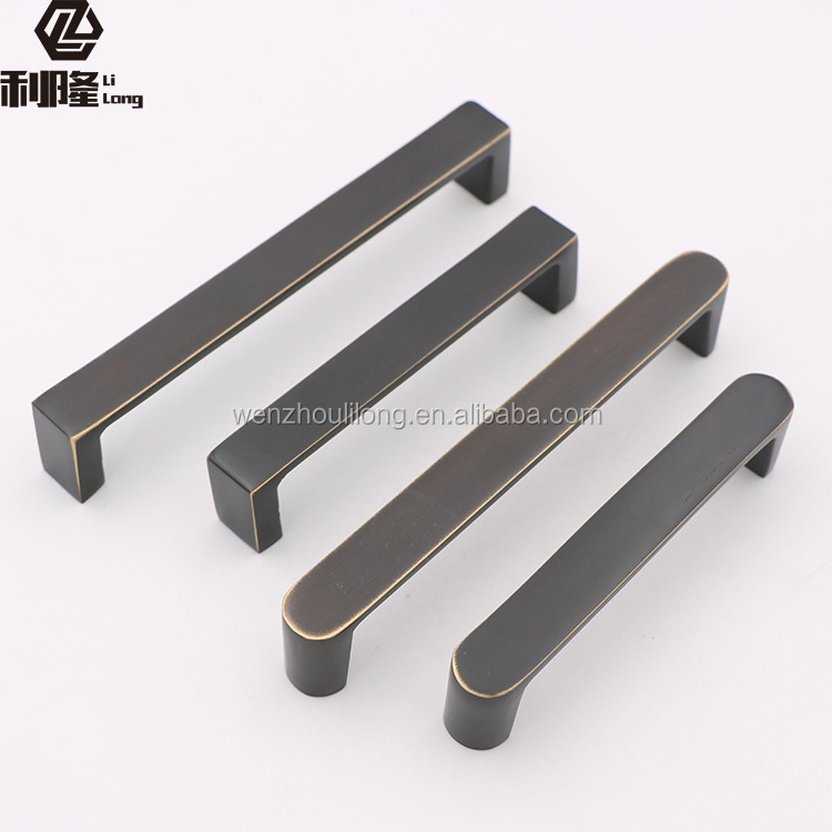 Solid Furniture Fitting Copper Chest Bedroom Handle Door Pull Drawer Cabinet Handles Integrated Brass New Modern Kitchen Handles