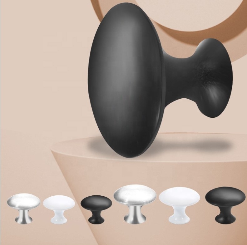 Satin Nickel Round shape Mushroom Cabinet drawer Knob Kitchen cabinet cupboard chest pulls