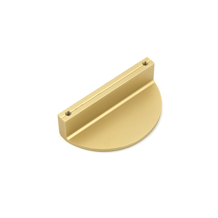 Brushed Gold Semicircle Drawer Knob Half Moon hardware Kitchen Bathroom Dresser Cupboard pulls