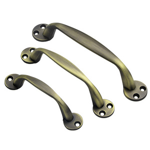 classic curved bronze furniture hardware kitchen cabinet door pull wardrobe drawer pull