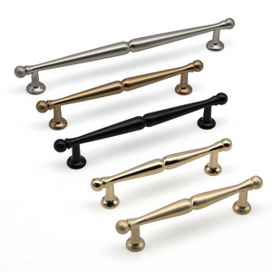 Furniture Kitchen Cabinet Door Pull Zinc Furniture Drawer Dresser Handles Gold Eco-friendly Modern Kitchen Hardware Fancy