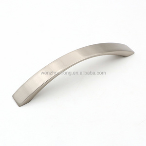 modern brush aluminum U shape door bedroom pulls furniture hardware accessories arched drawer kitchen cabinet handle