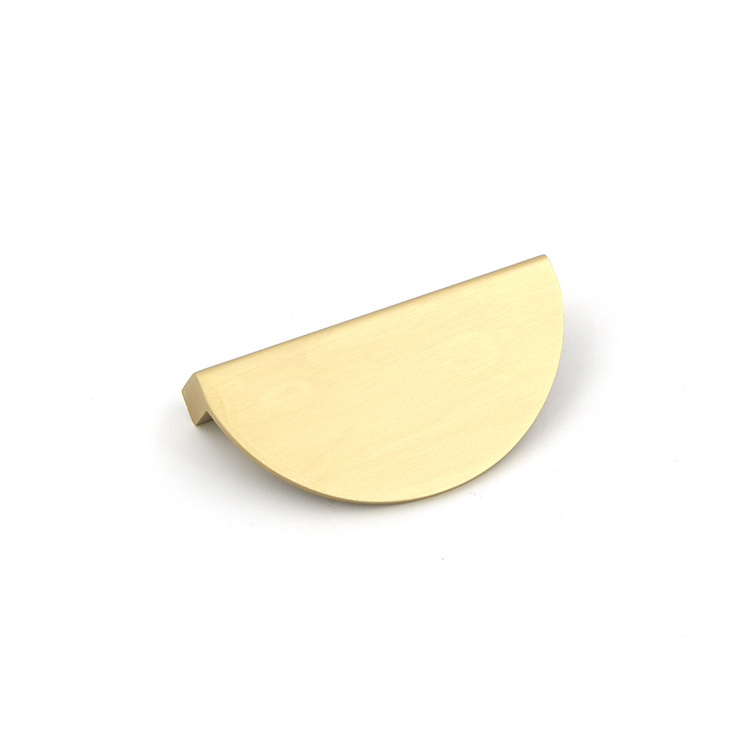 Brushed Gold Semicircle Drawer Knob Half Moon hardware Kitchen Bathroom Dresser Cupboard pulls