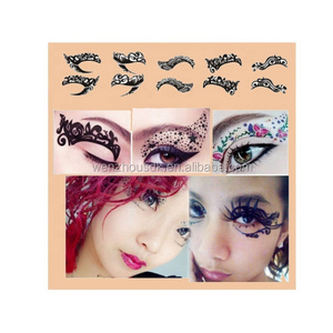 Newest Rhinestone Eye Lip Sticker Nail Sticker tattoo sticker