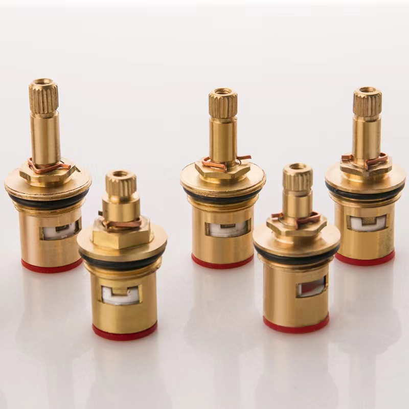 high quality OEM brass Water distribution faucet valve core quick open bathroom brass faucet cartridge