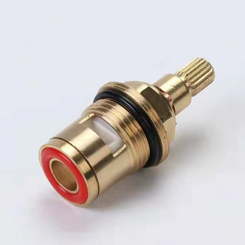 high quality OEM brass Water distribution faucet valve core quick open bathroom brass faucet cartridge