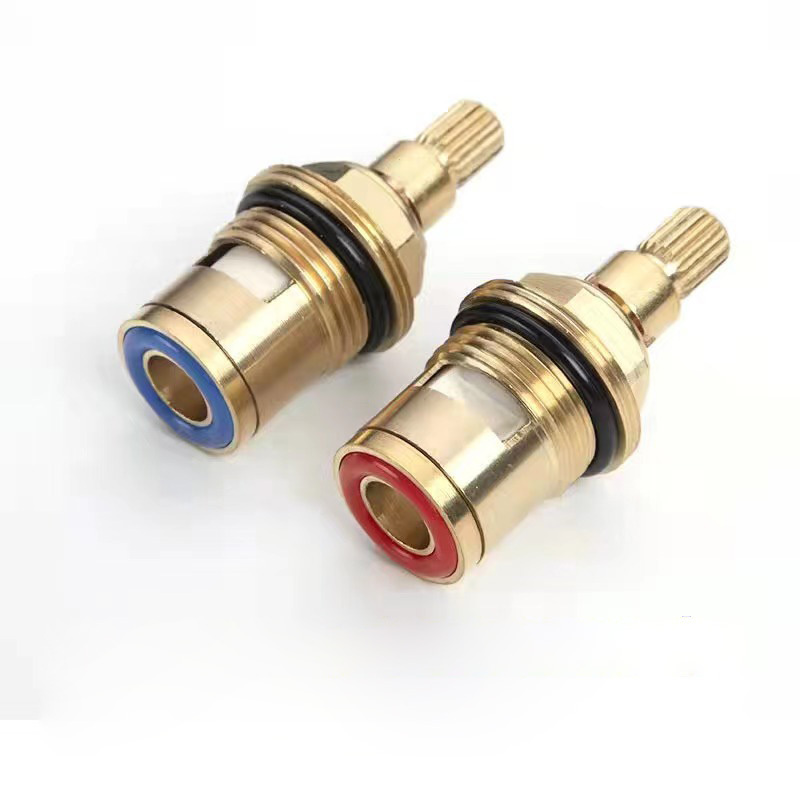 high quality OEM brass Water distribution faucet valve core quick open bathroom brass faucet cartridge