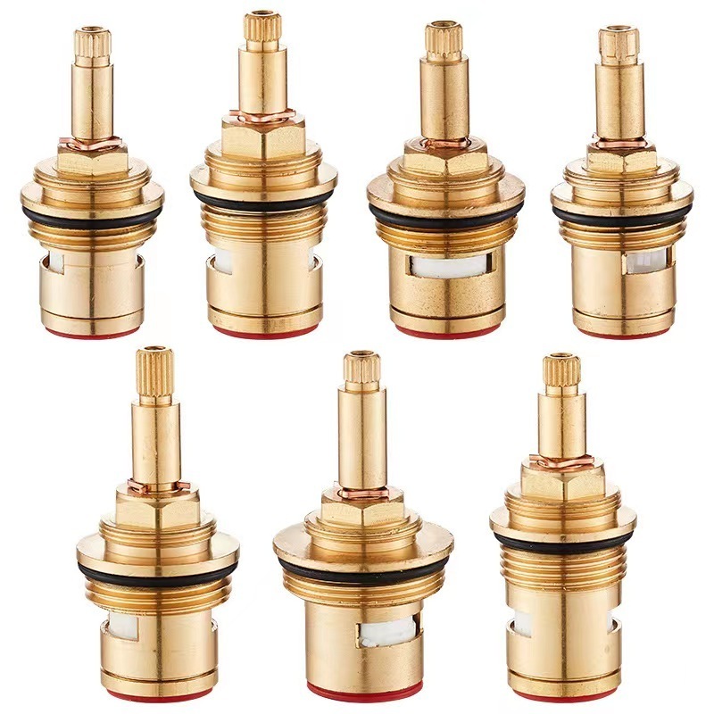 high quality OEM brass Water distribution faucet valve core quick open bathroom brass faucet cartridge