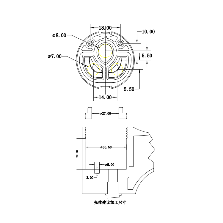 Factory price 35mm with brass accessory constant temperature button push faucet cartridge