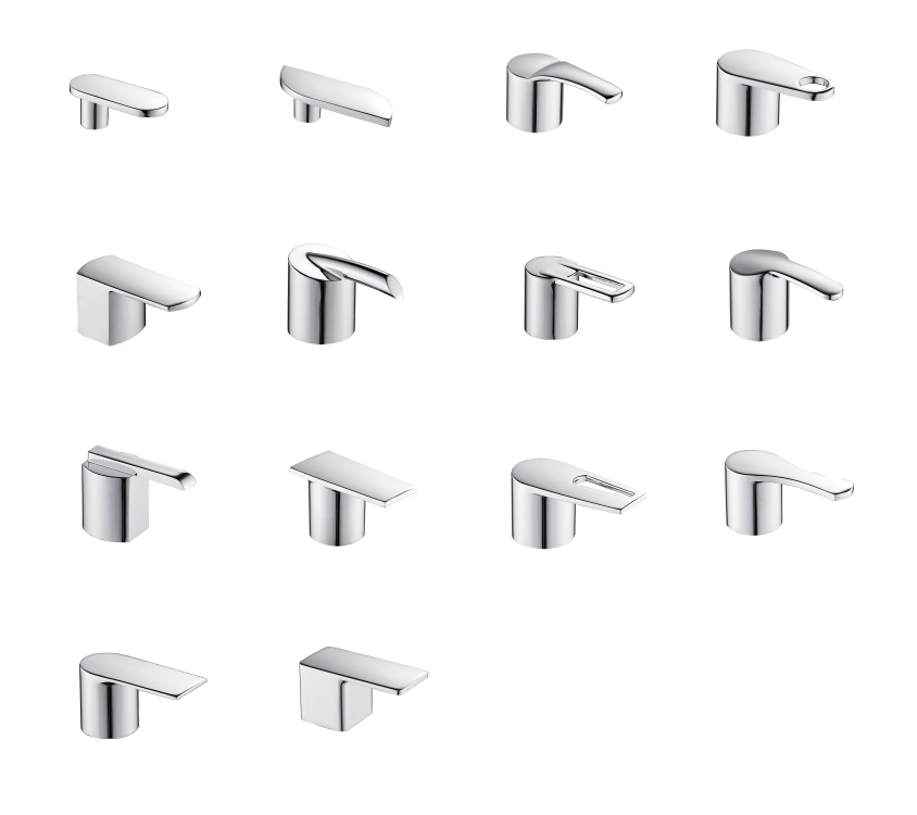 Sky-1022 polishing shiny chrome zinc basin faucet shower mixer faucet fitting zinc faucet handle